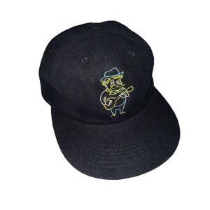 Official League 100% Wool Hat Black Musician Guitar‎ Embroidery Streetwear Cap